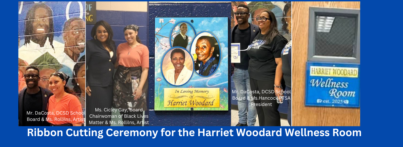 Pictures from the Ribbon Cutting Ceremony for the Harriet Woodard Wellness Room